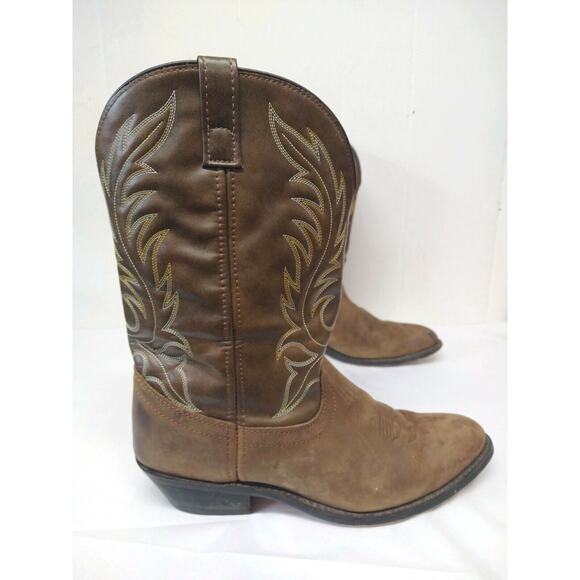 Laredo WM 12 Lea Vamp Fox Womens Western Cowgirl Boots Cowboy - Picture 2 of 16